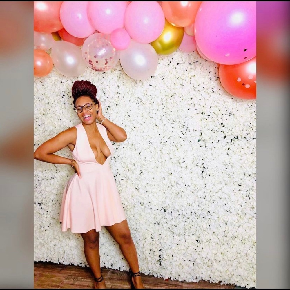 Cute and flirty pink skater dress